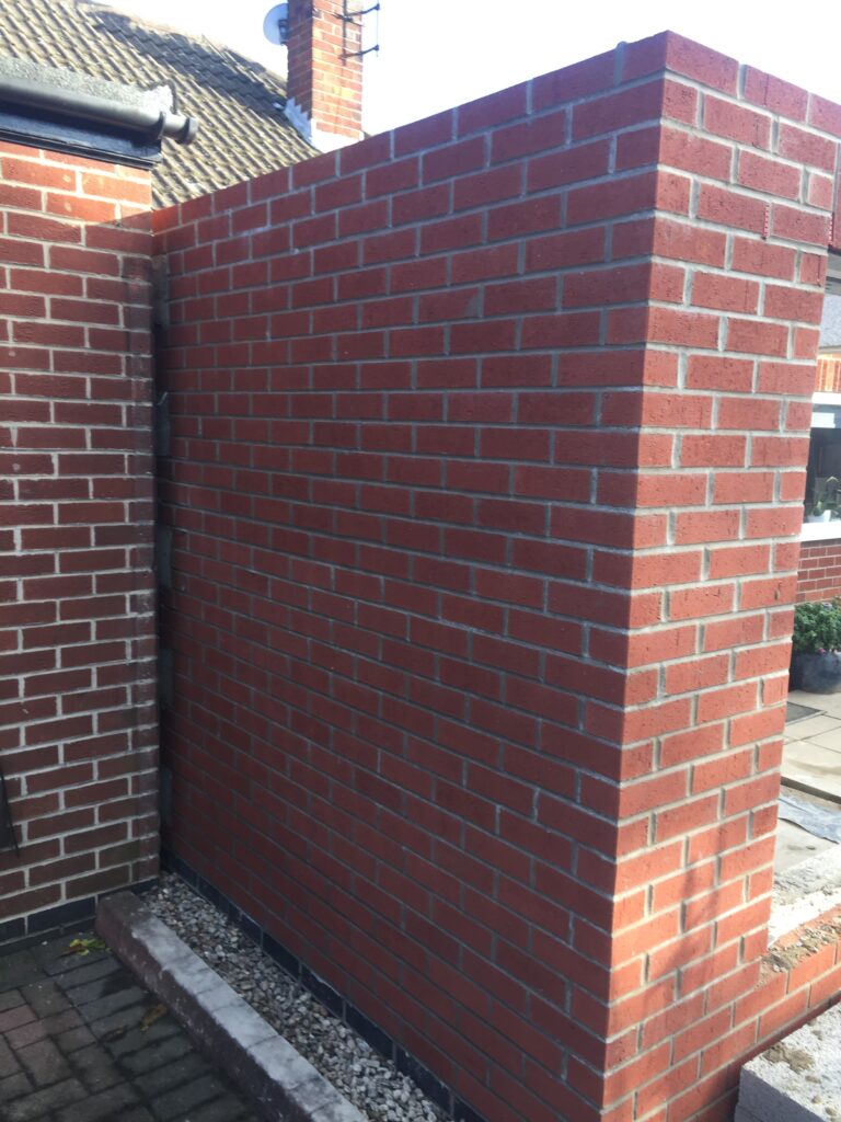 Photo of a bricklayed wall