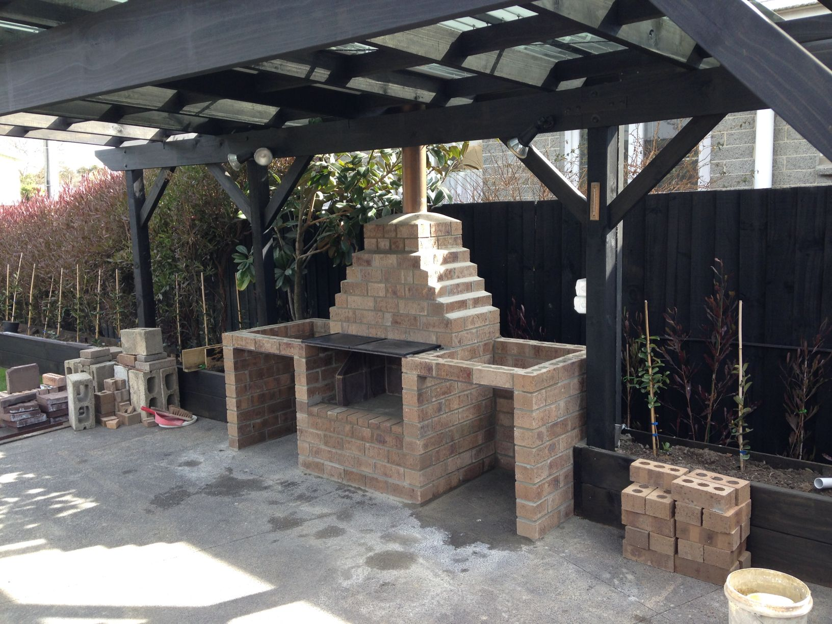 Bricklayed bbq